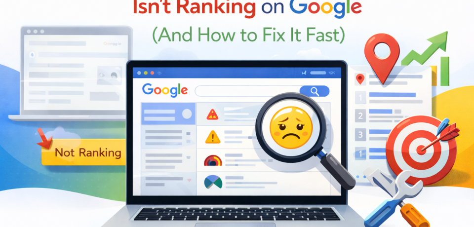 Why Your Website Isn't Ranking on Google (And How to Fix It Fast)